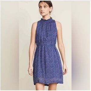 Bella Dahl Blue Ditsy Floral Sleeveless Mini‎ Dress